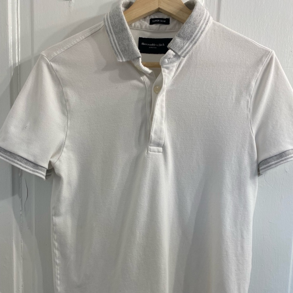 Abercrombie Super Slim Tipped Polo Small